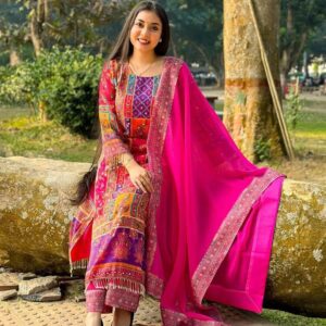 Georgette Readymade Three Piece