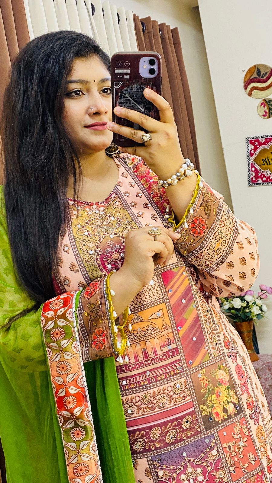 Jorjet Digital Print Three Piece